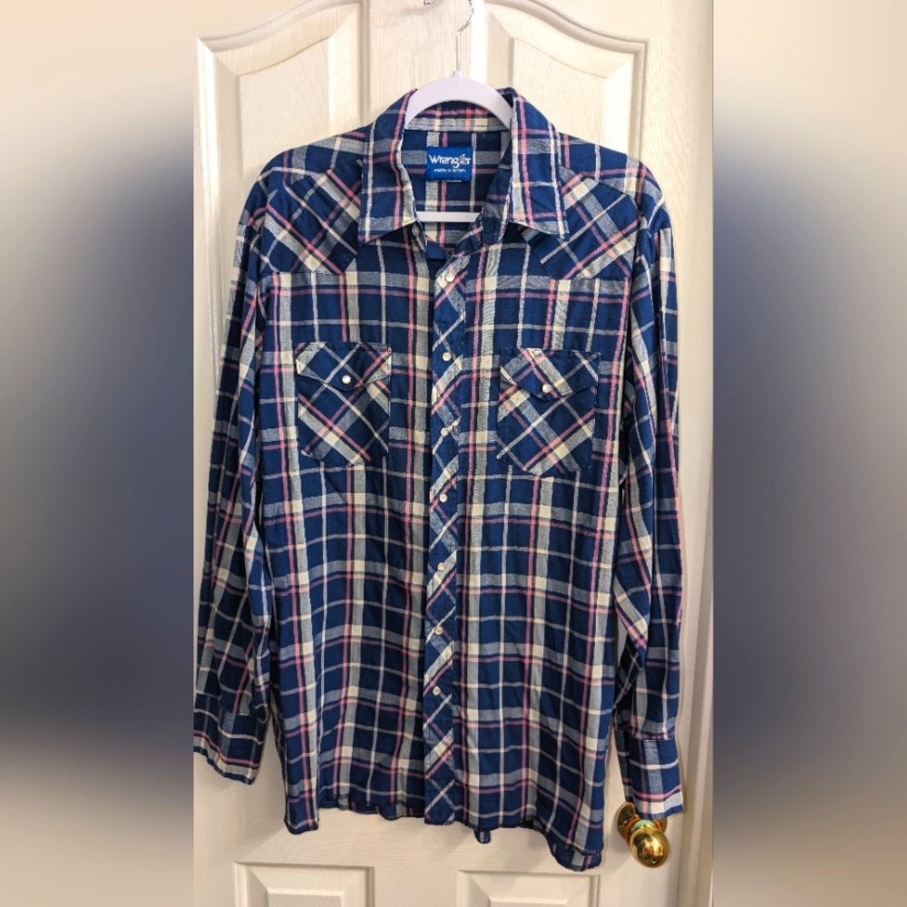 XL Wrangler Western Button Down Long Sleeve